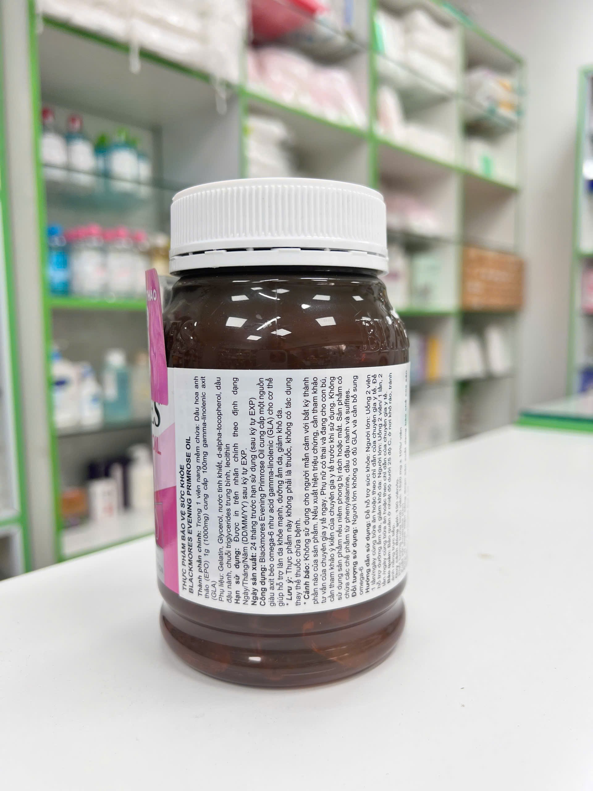 BLACKMORES EVENING PRIMROSE OIL — thông tin Evening Primrose Oil 1000 mg và 100 mg GLA